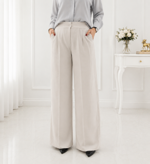 شلوار پارچه ای بگ کمرکش